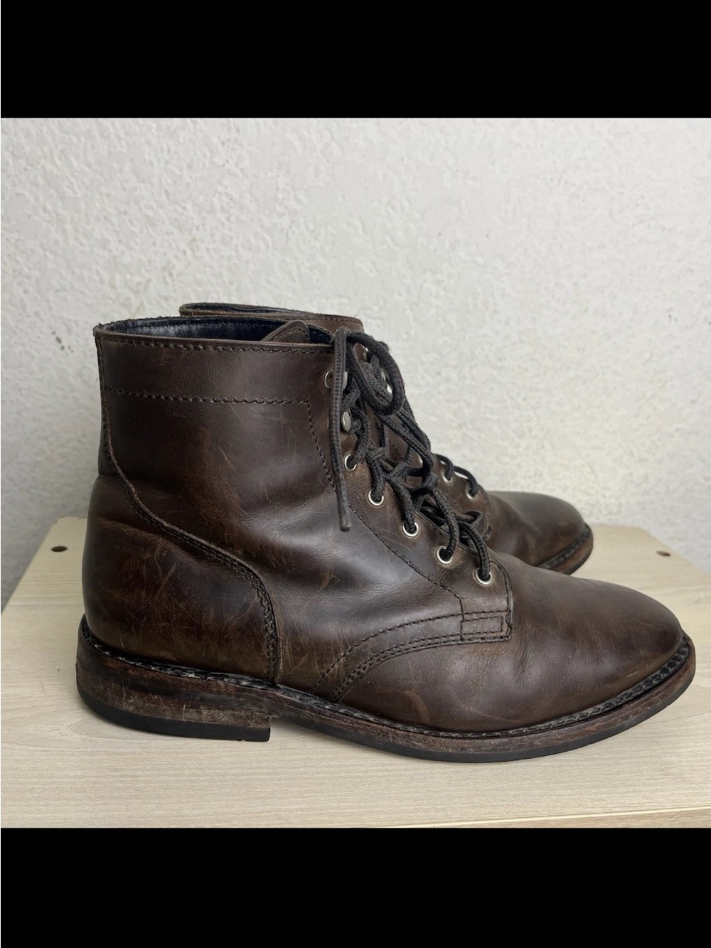Thursday President Boots Men’s Size 8 Brown Leather Lace Up